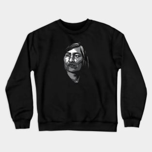 Will Sampson greyscale Crewneck Sweatshirt